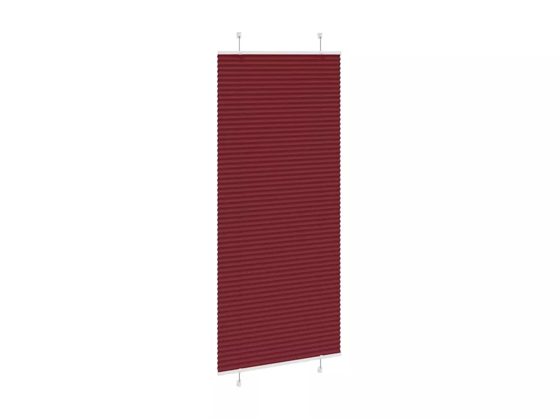 Store plissé rouge bordeaux 90x200 cm largeur du tissu 89,4 cm