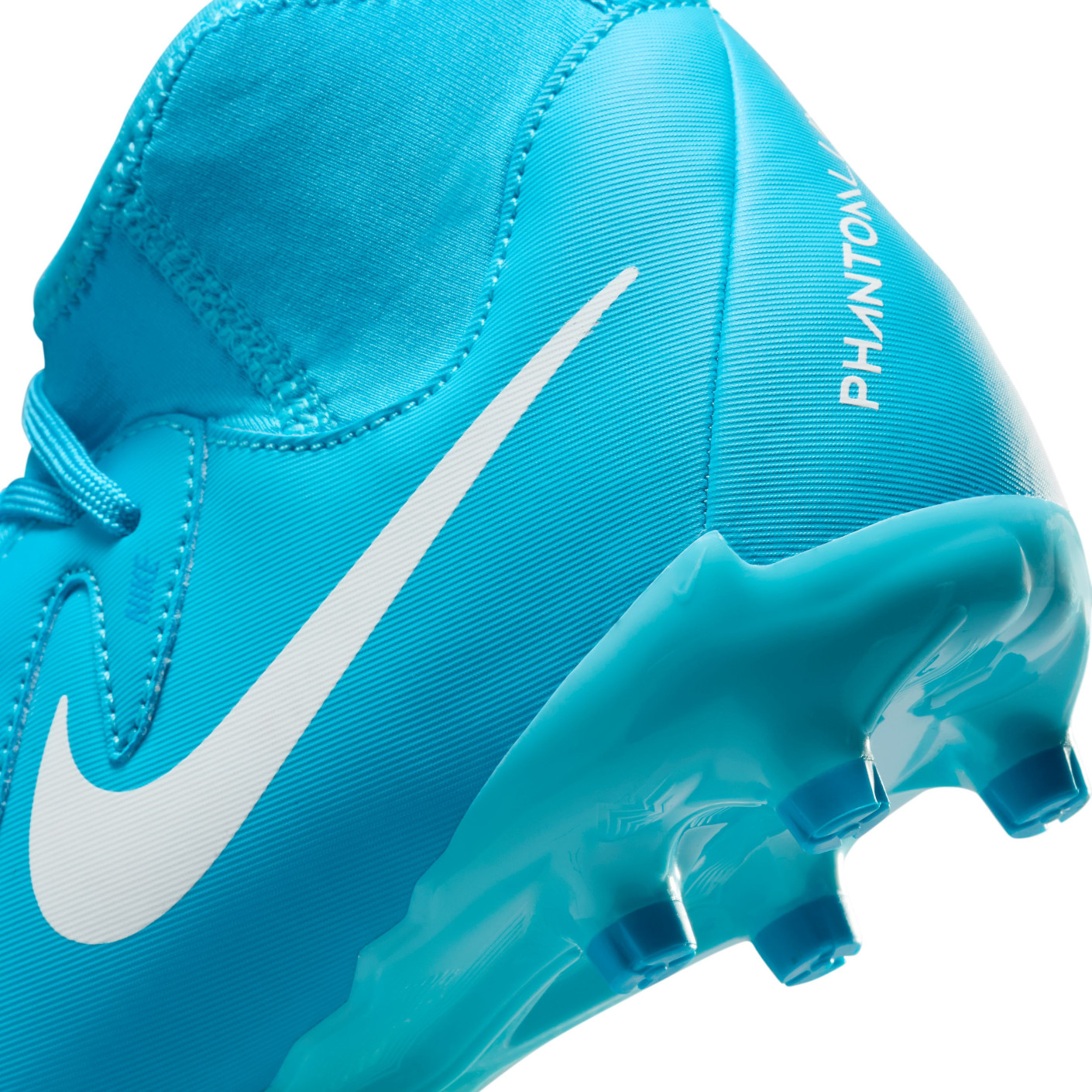 Nike Phantom Luna II Academy Gras / Kunstgras Voetbalschoenen (MG) Kids Blauw Wit