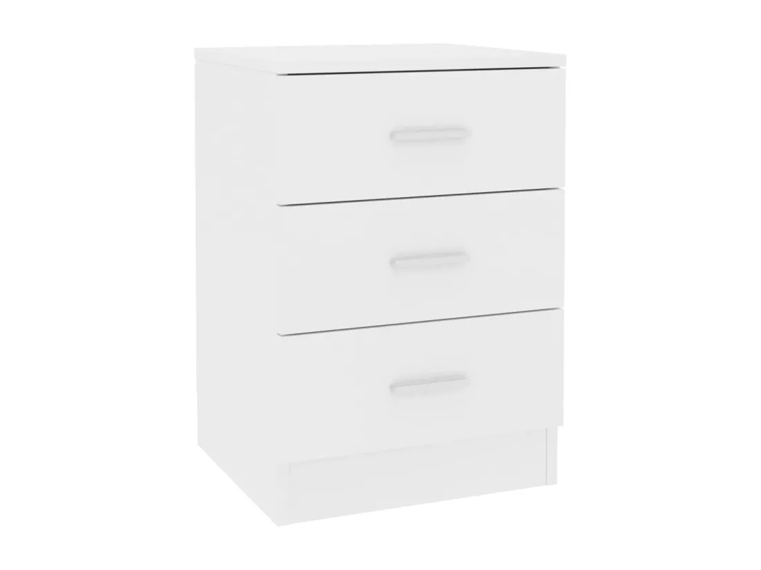 Tables de chevet 2 pièces Blanc 38x35x56 cm Bois d'ingénierie
