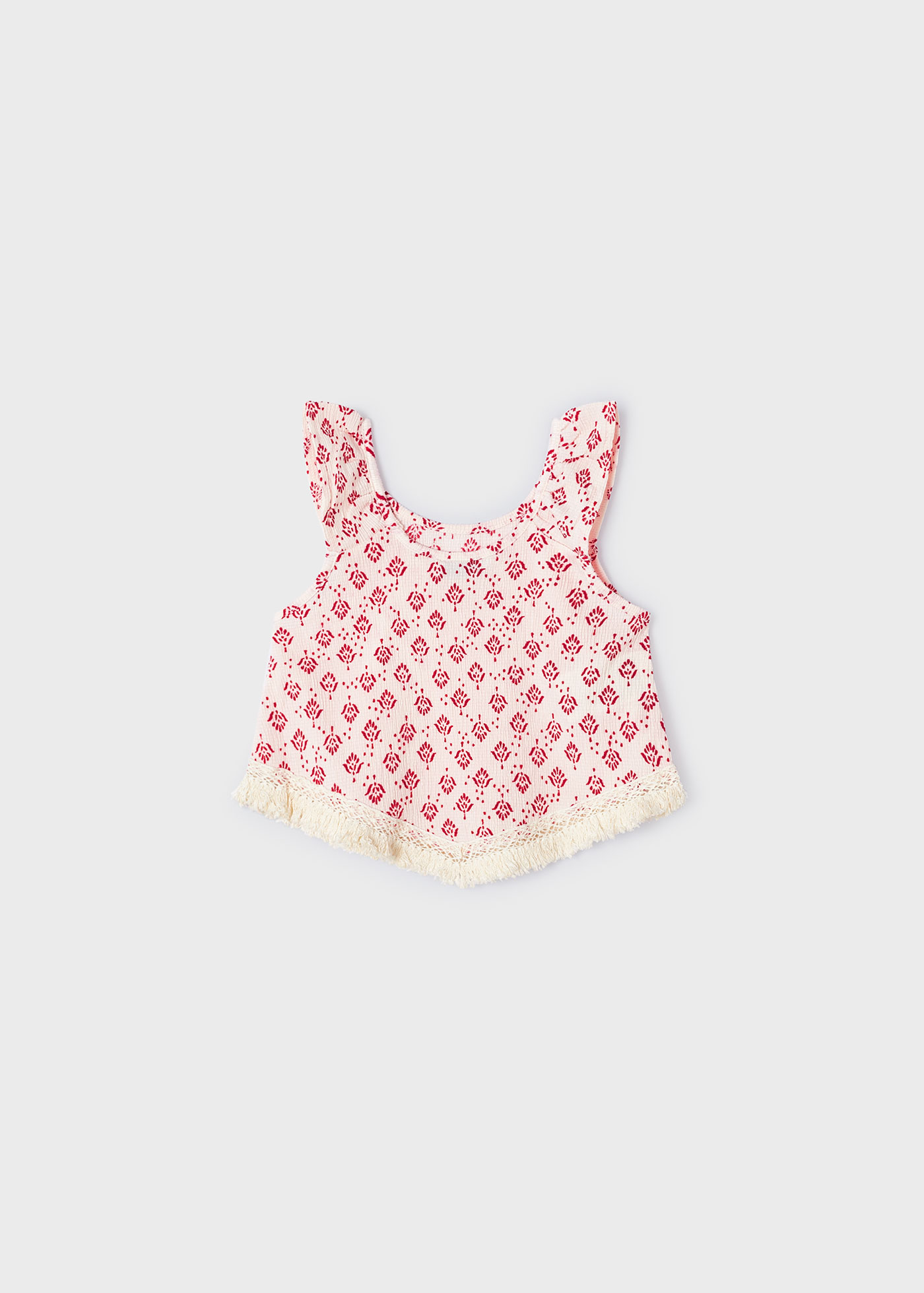 Camiseta feminina com estampa jacquard