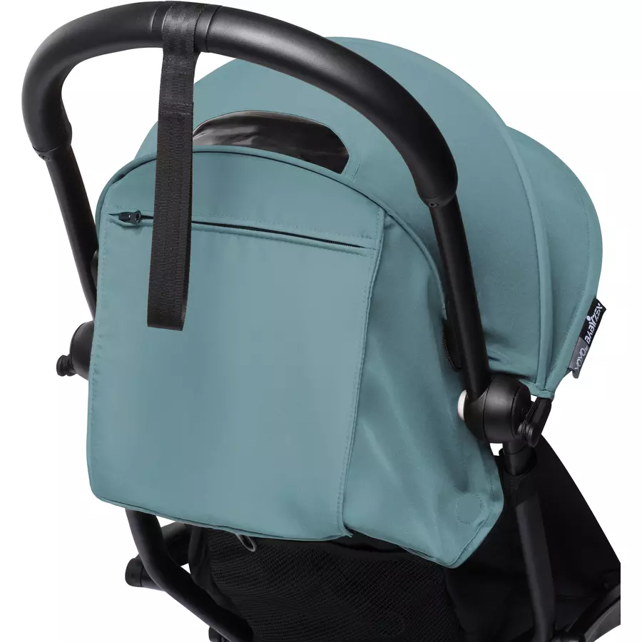 BABYZEN Kinderwagen YOYO2 6+ Black mit Textilset Aqua