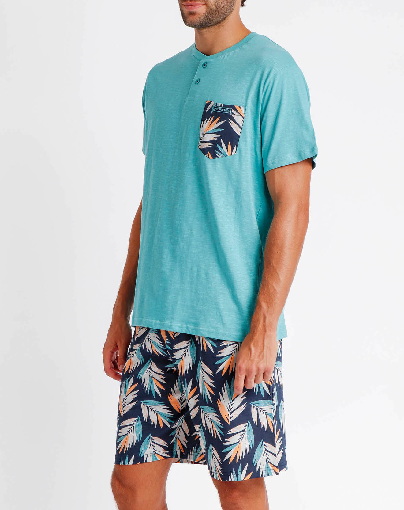 Antonio Miro Pyjama T-Shirt & Short Bastian bleu