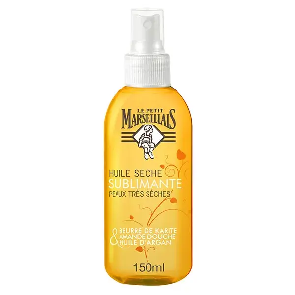 Le Petit Marseillais Huile Sèche Sublimante Karité, Amande Douce et Argan 150ml