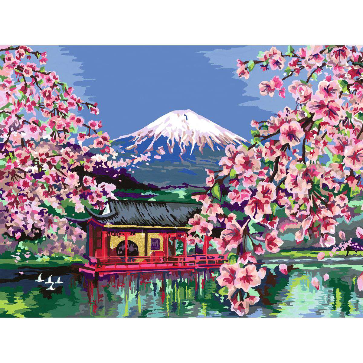 Ravensburger Spiel Leinwand Japanische Kirschblüten