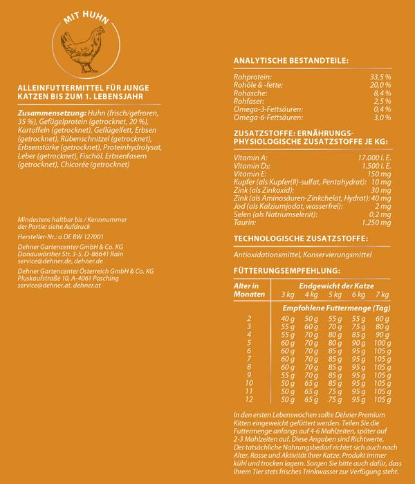 Dehner Premium Trockenfutter für Katzen