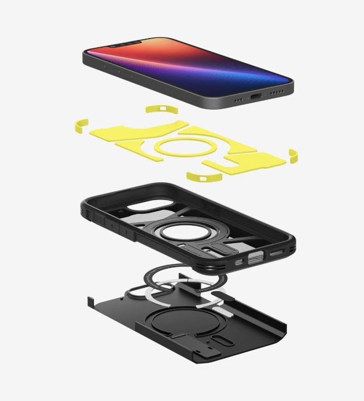 iPhone 16e Tough Armor MagSafe Case Hülle (ACS09137) - Schwarz