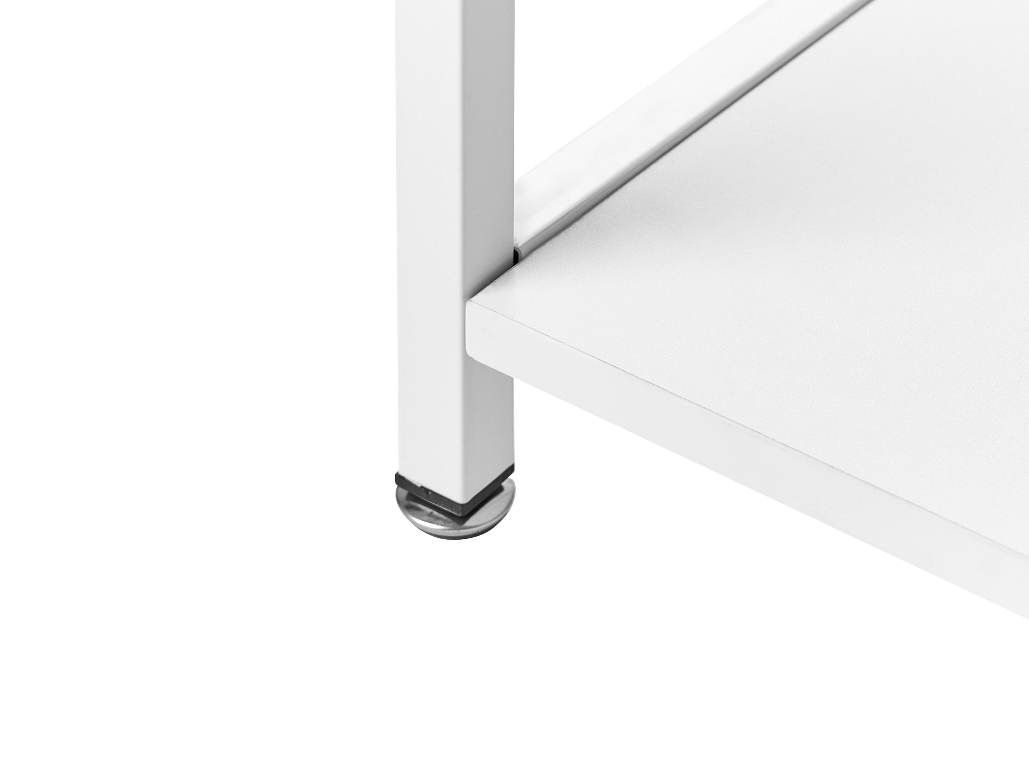 Bureau ARAMINGO Wit 120 cm 60 cm met opbergruimte