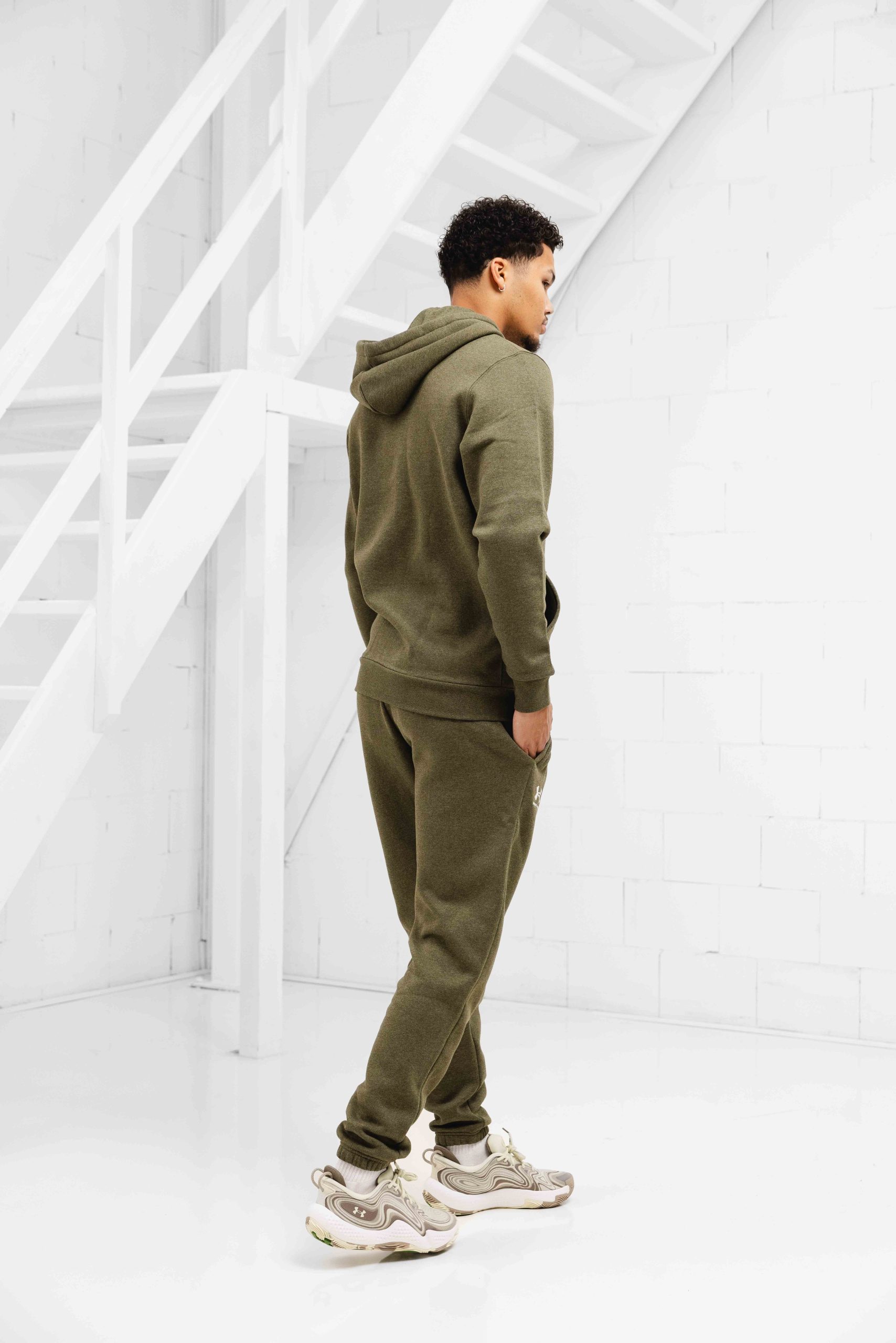 Under Armour Icon Fleece Trainingsbroek Heren Donkergroen
