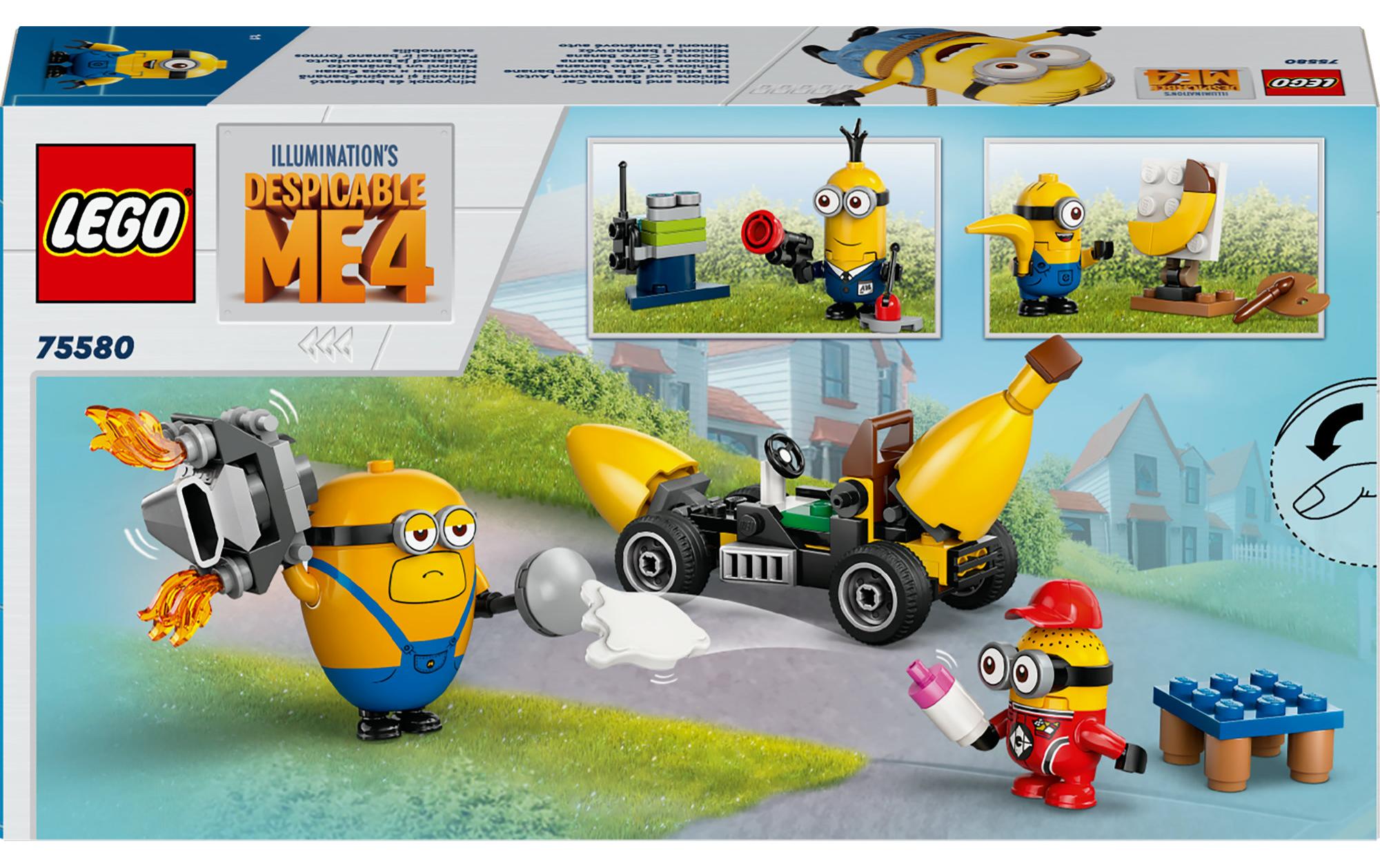 Despicable Me 4 Minions und das Bananen-Auto 75580Kreatives Bauen mit dem Minion-Spielset