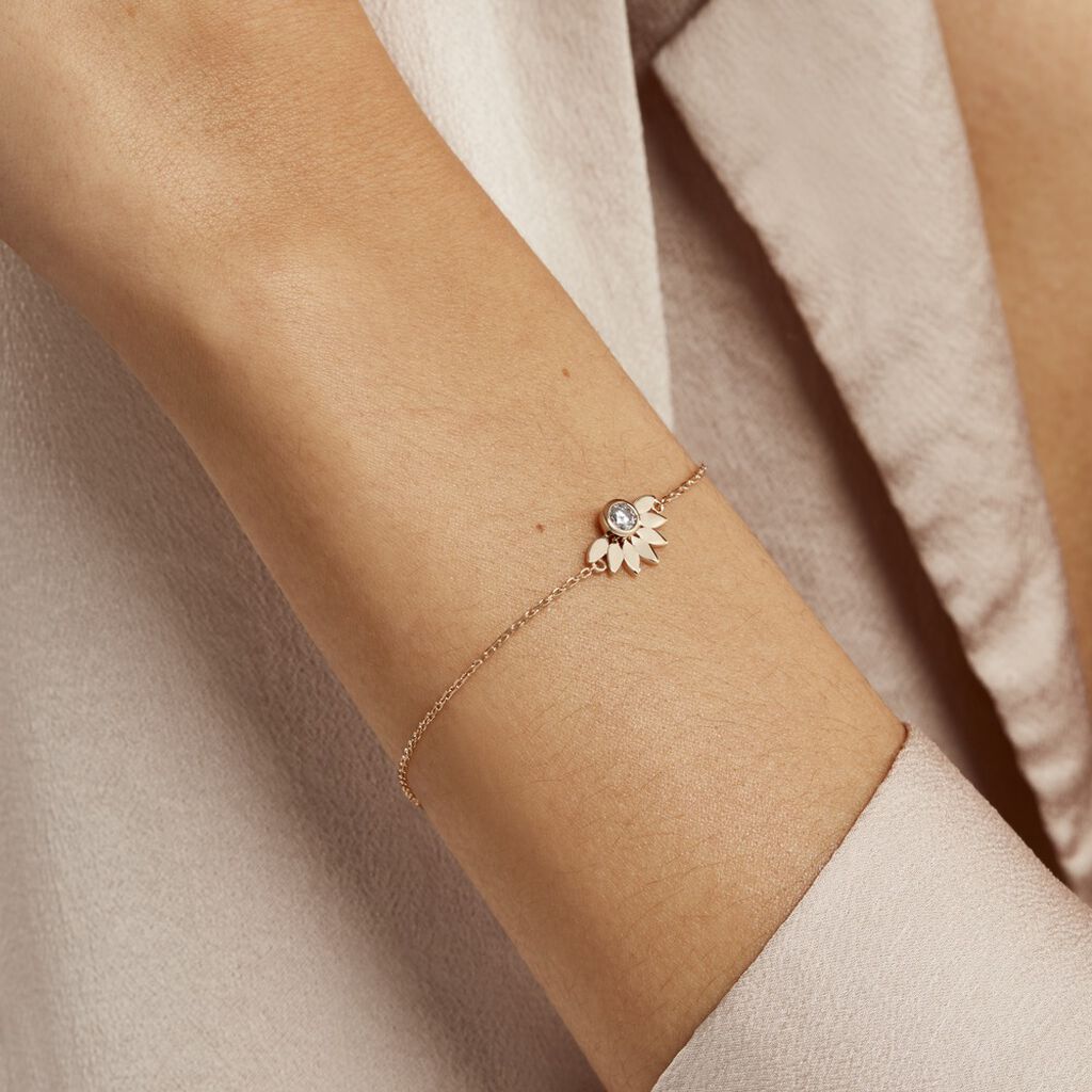Bracelet Varia Plaqué Or Jaune Oxyde De Zirconium