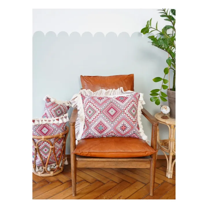 Moi Mili Coussin Boho | Rouge