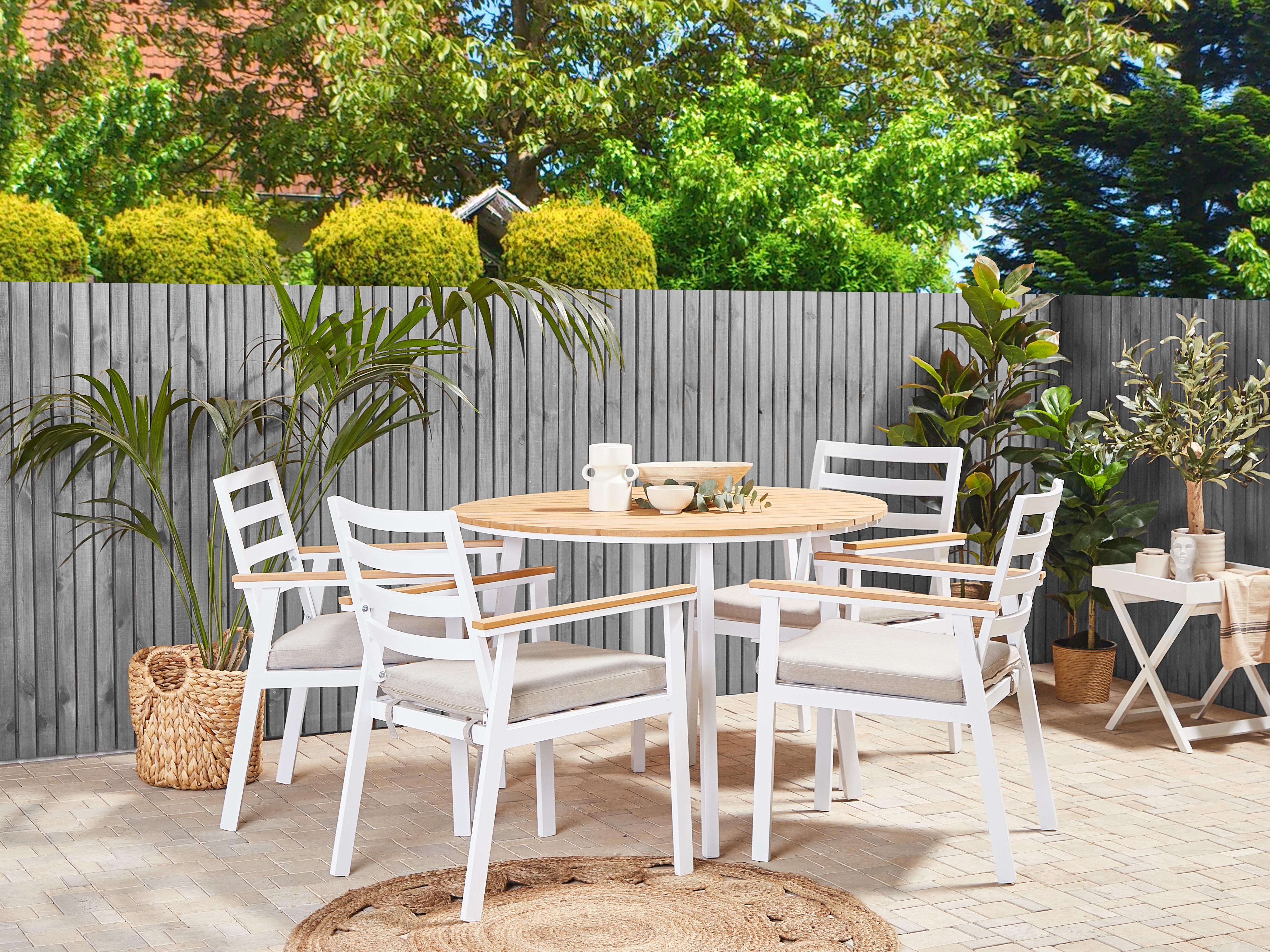 Tuinset 4-zits CAVOLI met kussens Metaal Beige
