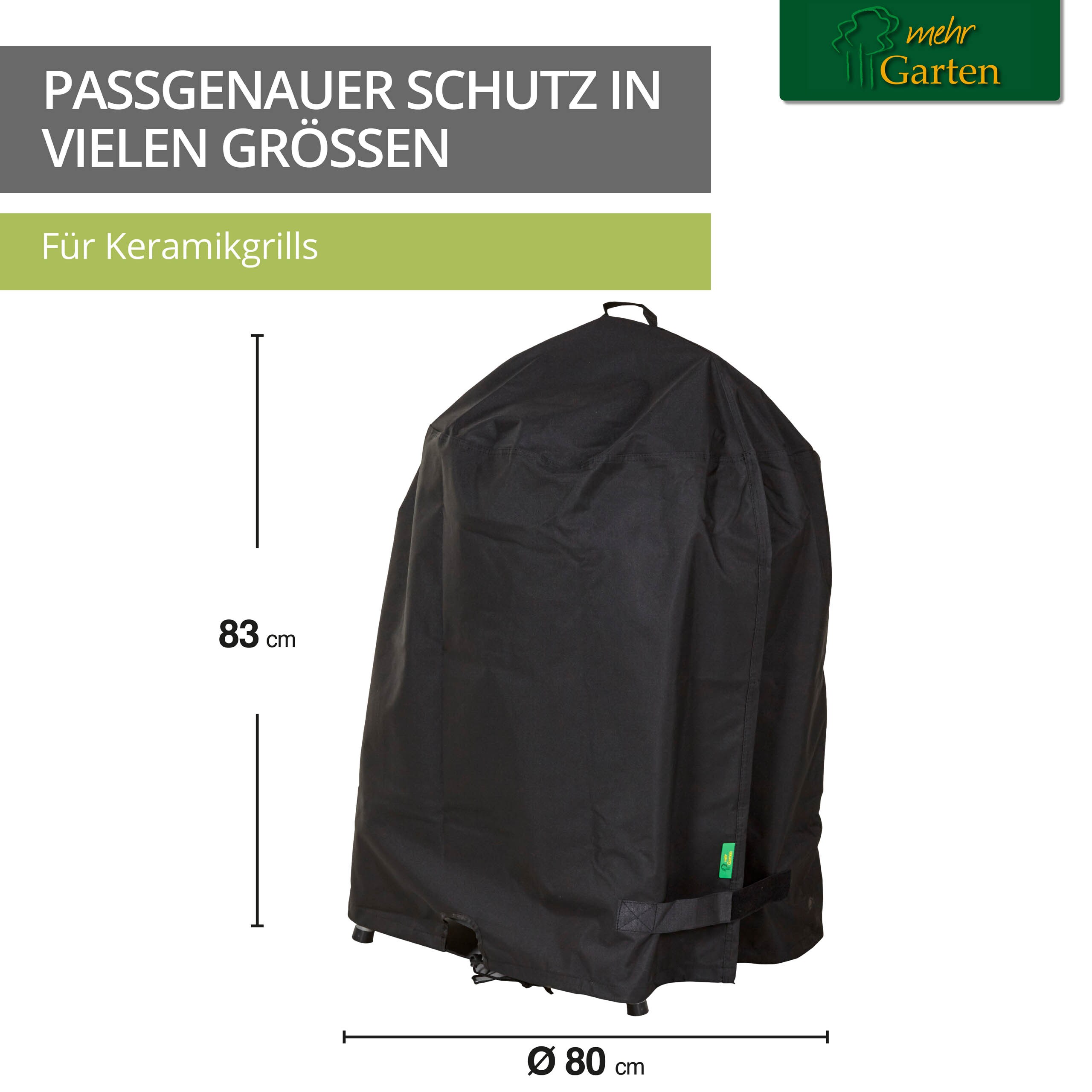 Schutzhülle für Keramikgrill Premium 2.0 Schwarz