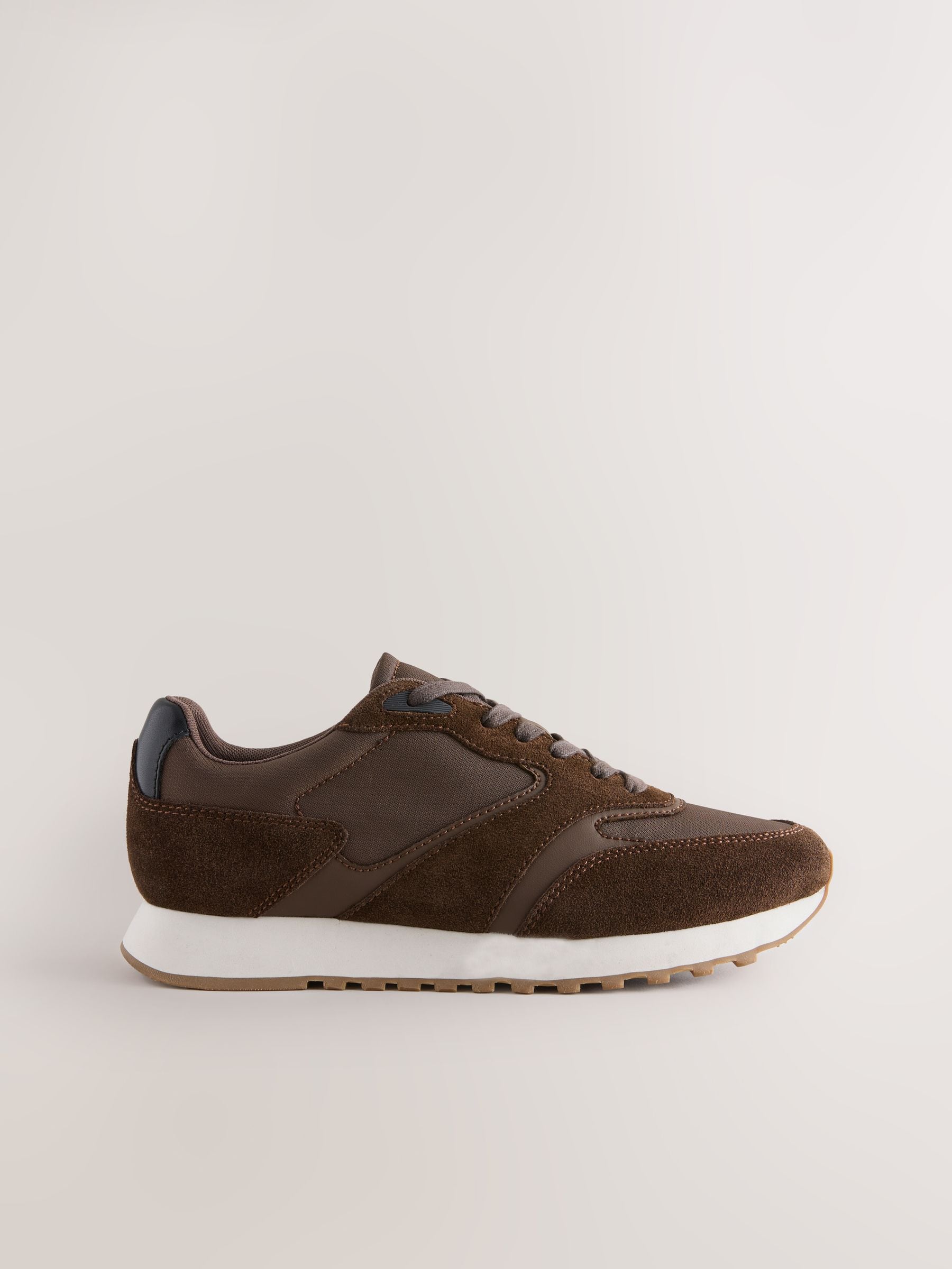 Bruin - Smart Casual Runners Trainers with Suede Trim