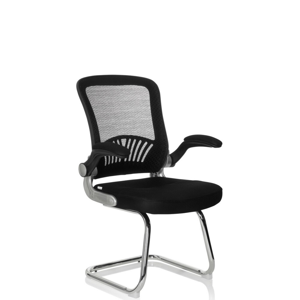 Freischwinger FLYER PRO V Stoff/Netzstoff mit Armlehnen hjh OFFICE