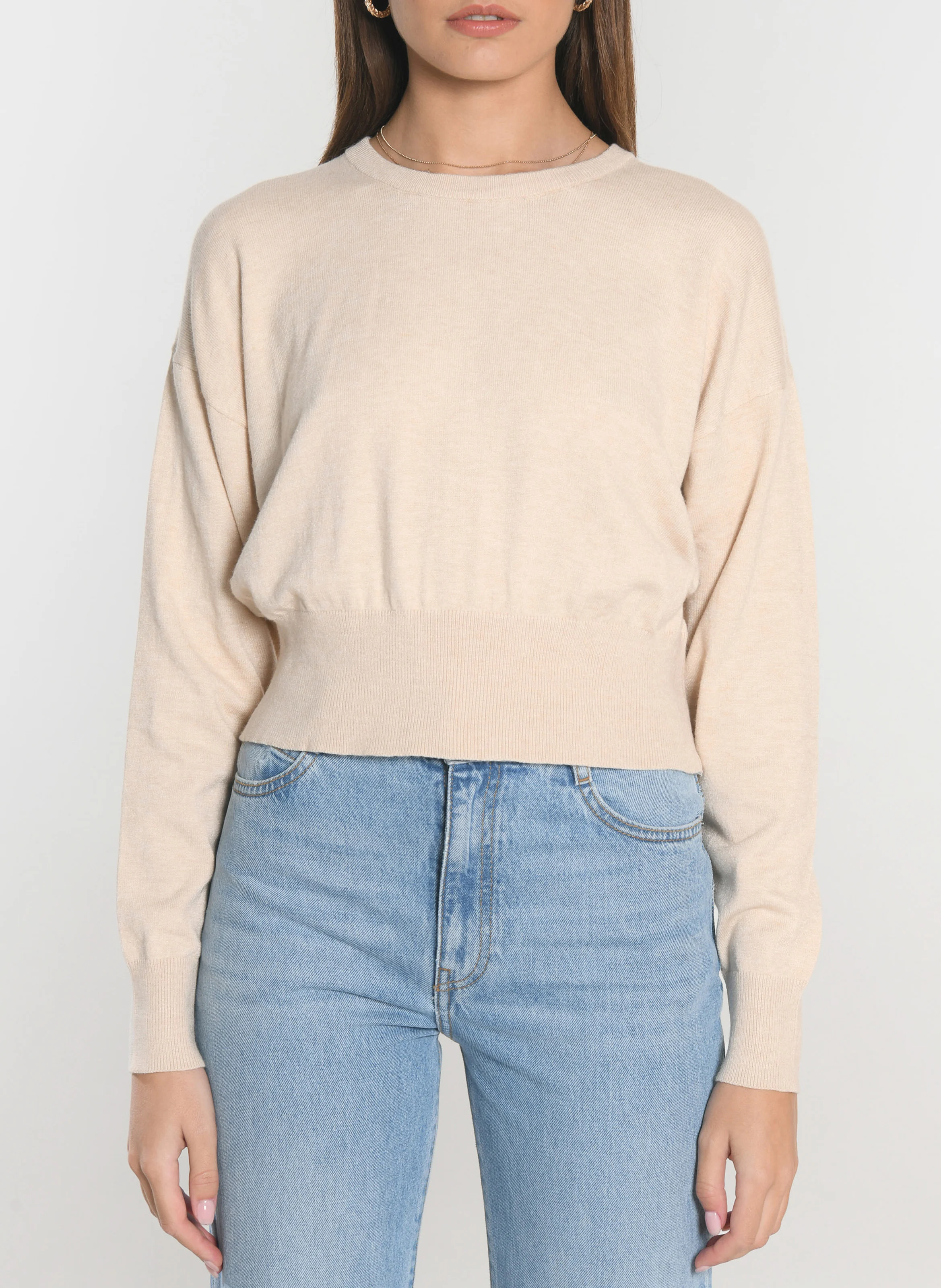 NOLWENN - Pull court large| Beige