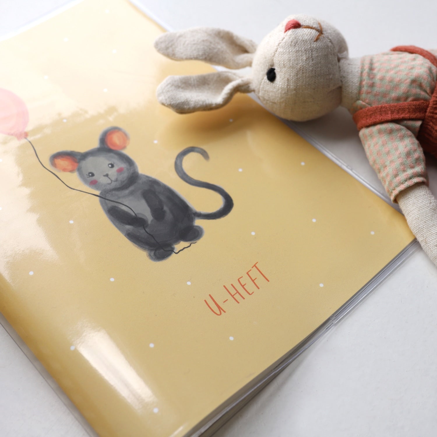 U-Heft-Hülle „Maus“, aquarell
