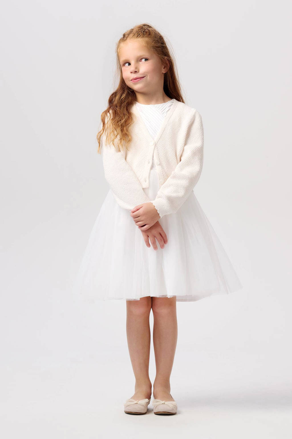 Noppies longsleeve Eureka van katoen wit