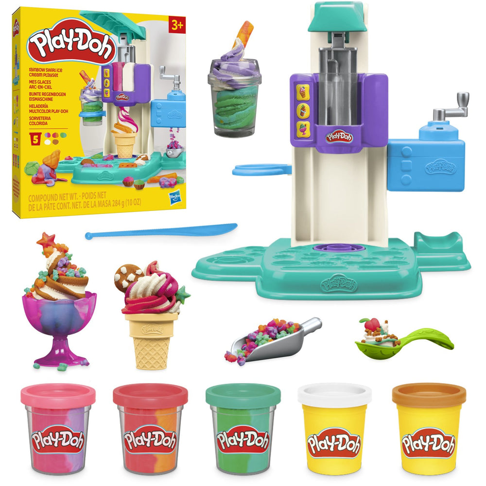Køb Play-Doh Regnbue Swirl Is Legesæt