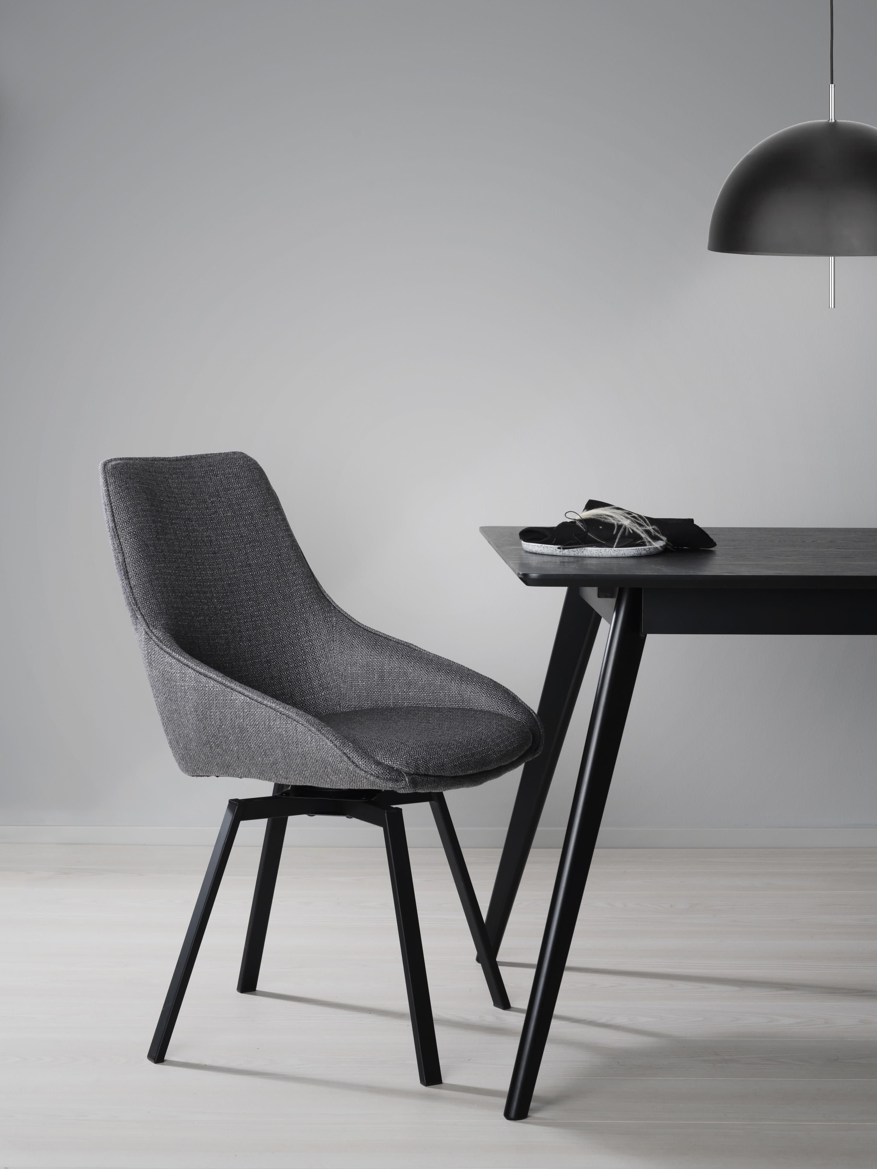 Draaibare gestoffeerde stoelen Alison, 2 stuks