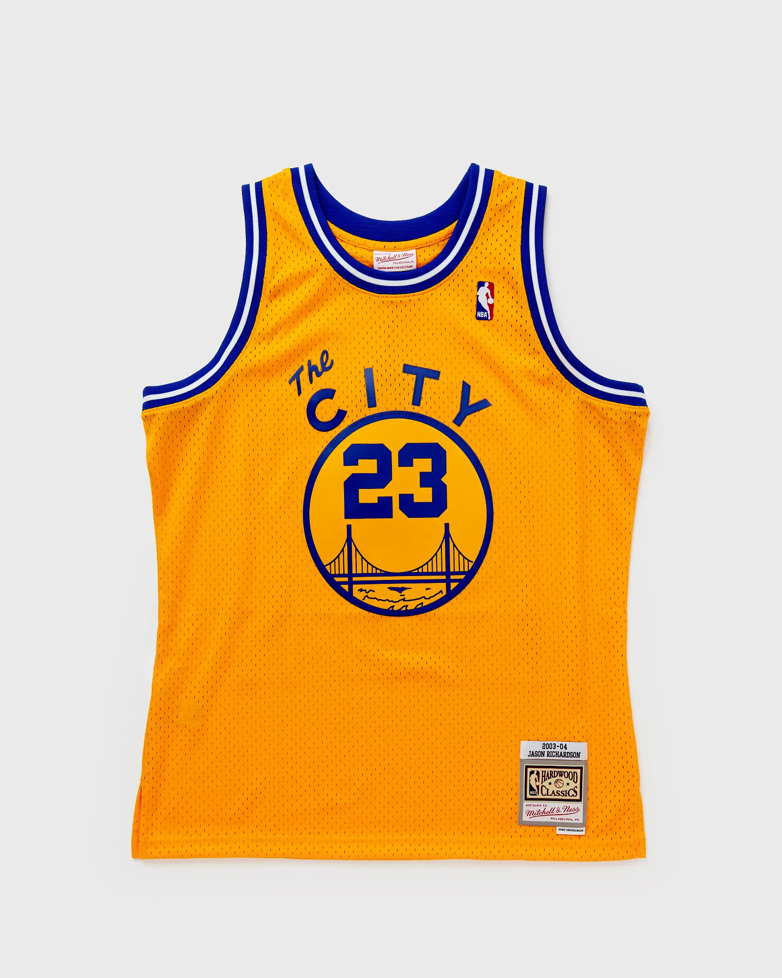 Mitchell & Ness NBA SWINGMAN JERSEY GOLDEN STATE WARRIORS HWC 2003-04 JASON RICHARDSON #23