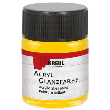 KREUL Acryl Glanzfarbe Sonnengelb 50 ml