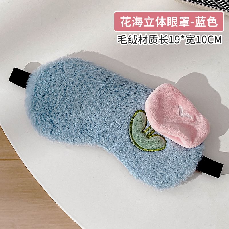 Fun House - Bloemen Chenille Slaapmasker (Diverse Ontwerpen)