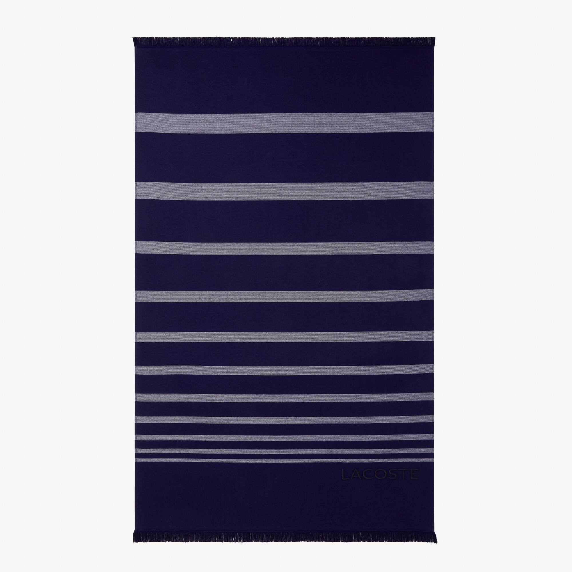 Fouta de bain L Rythme Serviettes de plage - Bleu - Lacoste - Unisex