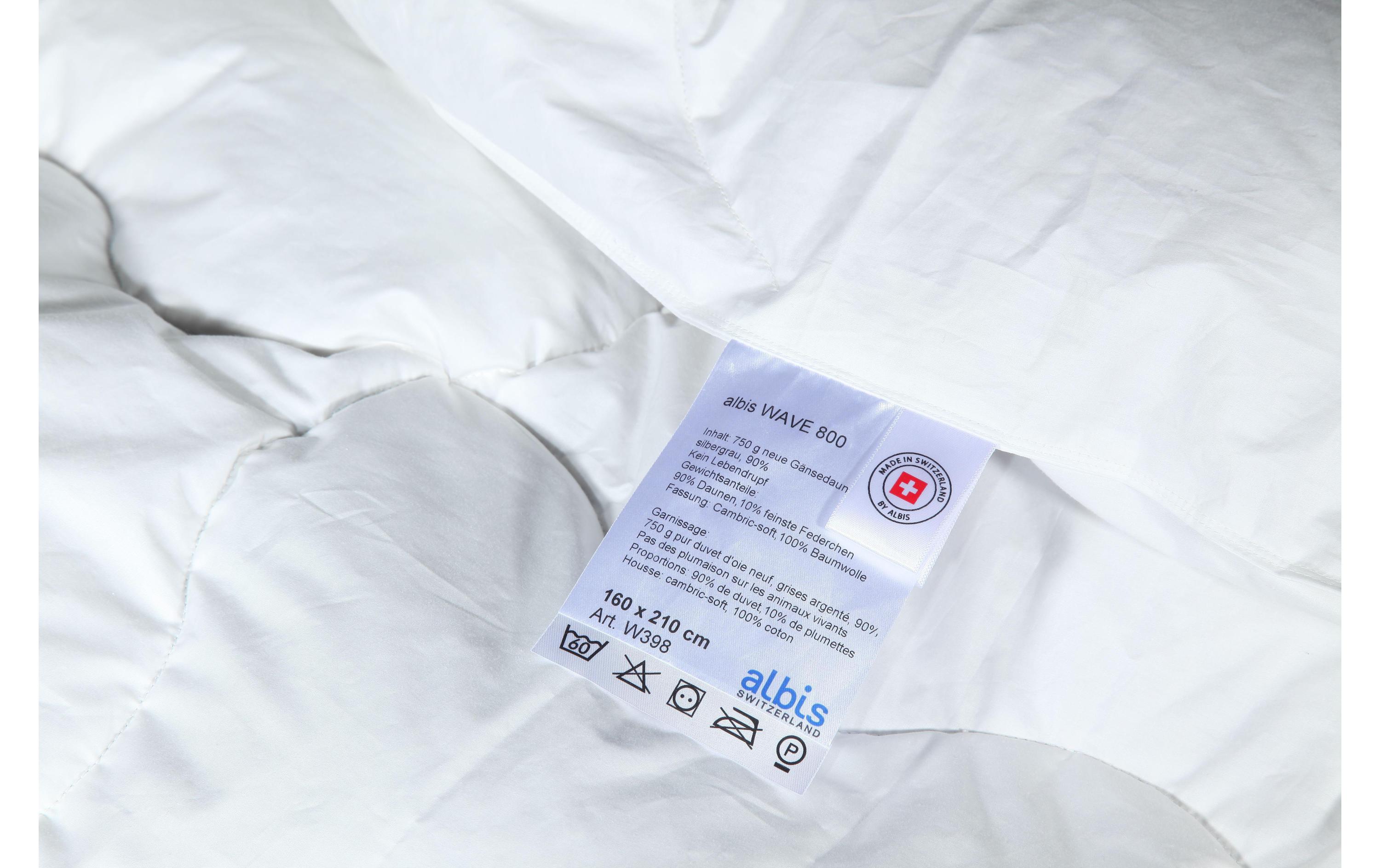 Albis Wave 800 Ganzjahresduvet 160 x 210 cm<br>Ganzjahres Daunenduvet