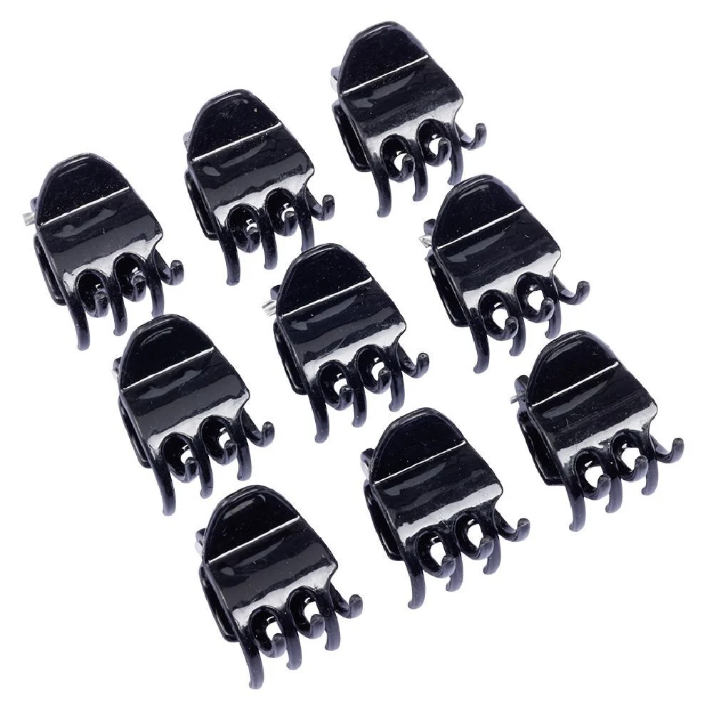Mini pince à cheveux noir L1,5cm x9