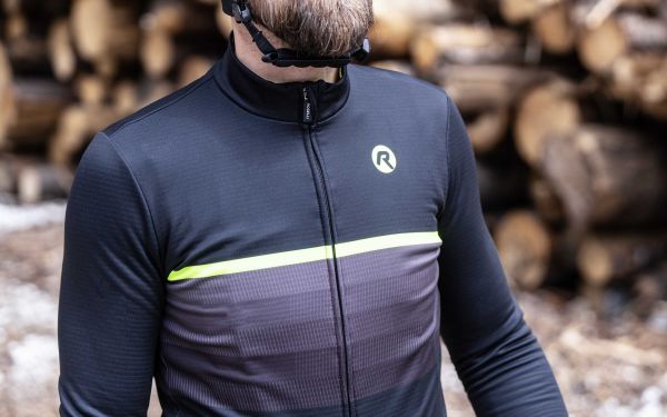 Rogelli Hero II LS Cykeltrøje, Black/Fluor