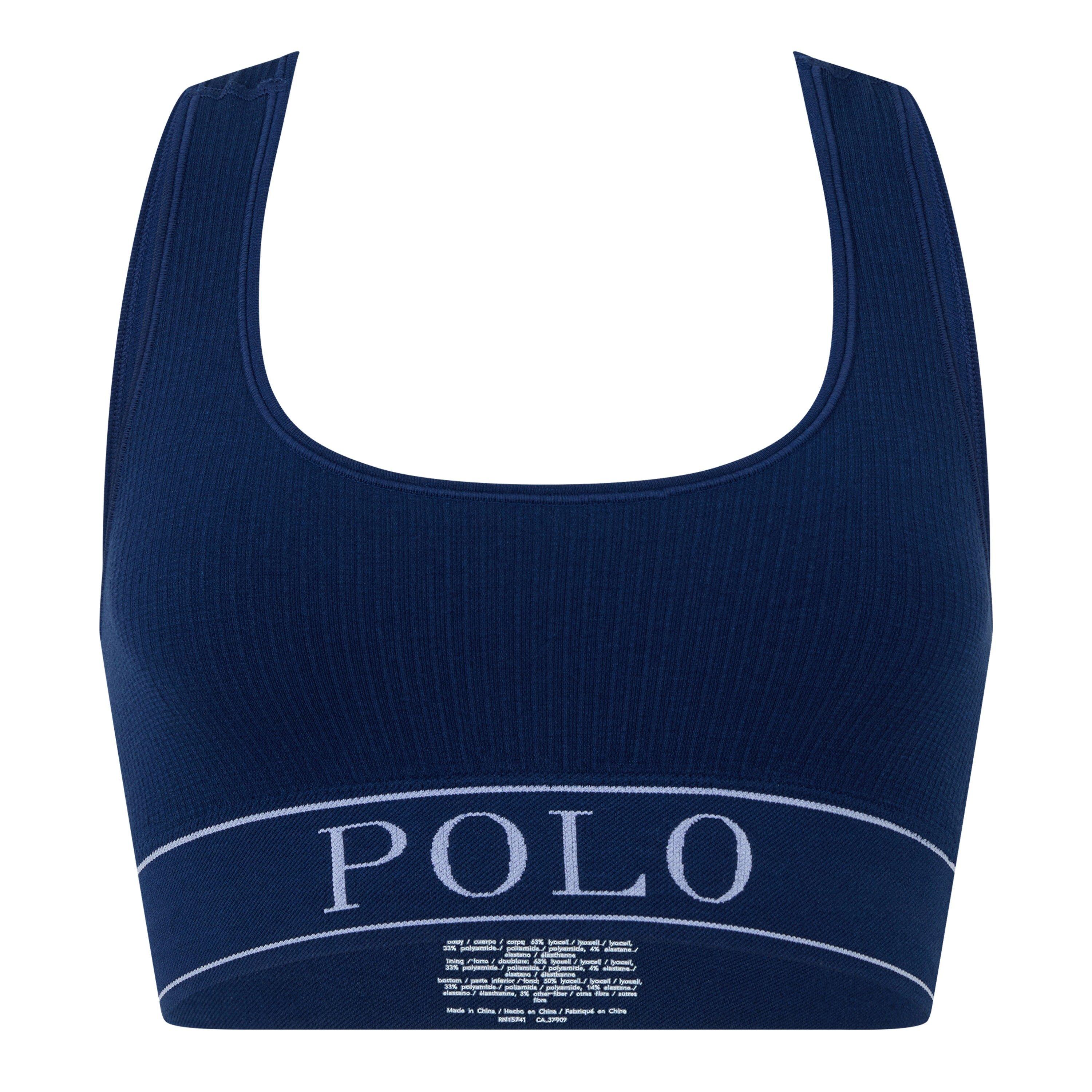 Ralph Lauren Ribbed Scoop Bra