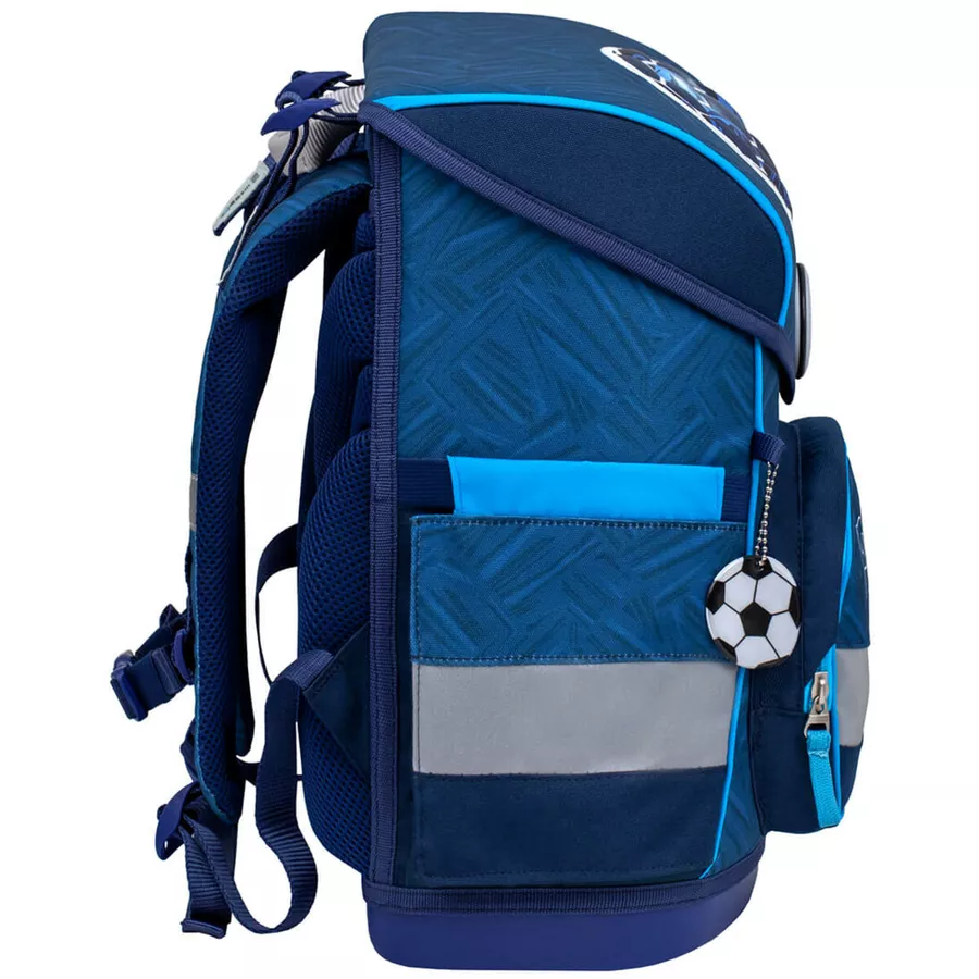 Belmil Schulranzen Compact Schulranzen Set 5-teilig mit Brustgurt Football Champions
