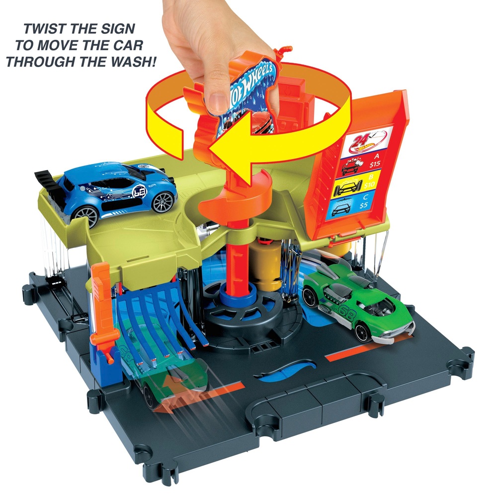Hot Wheels City Downtown Express Autowaschanlage Spielset