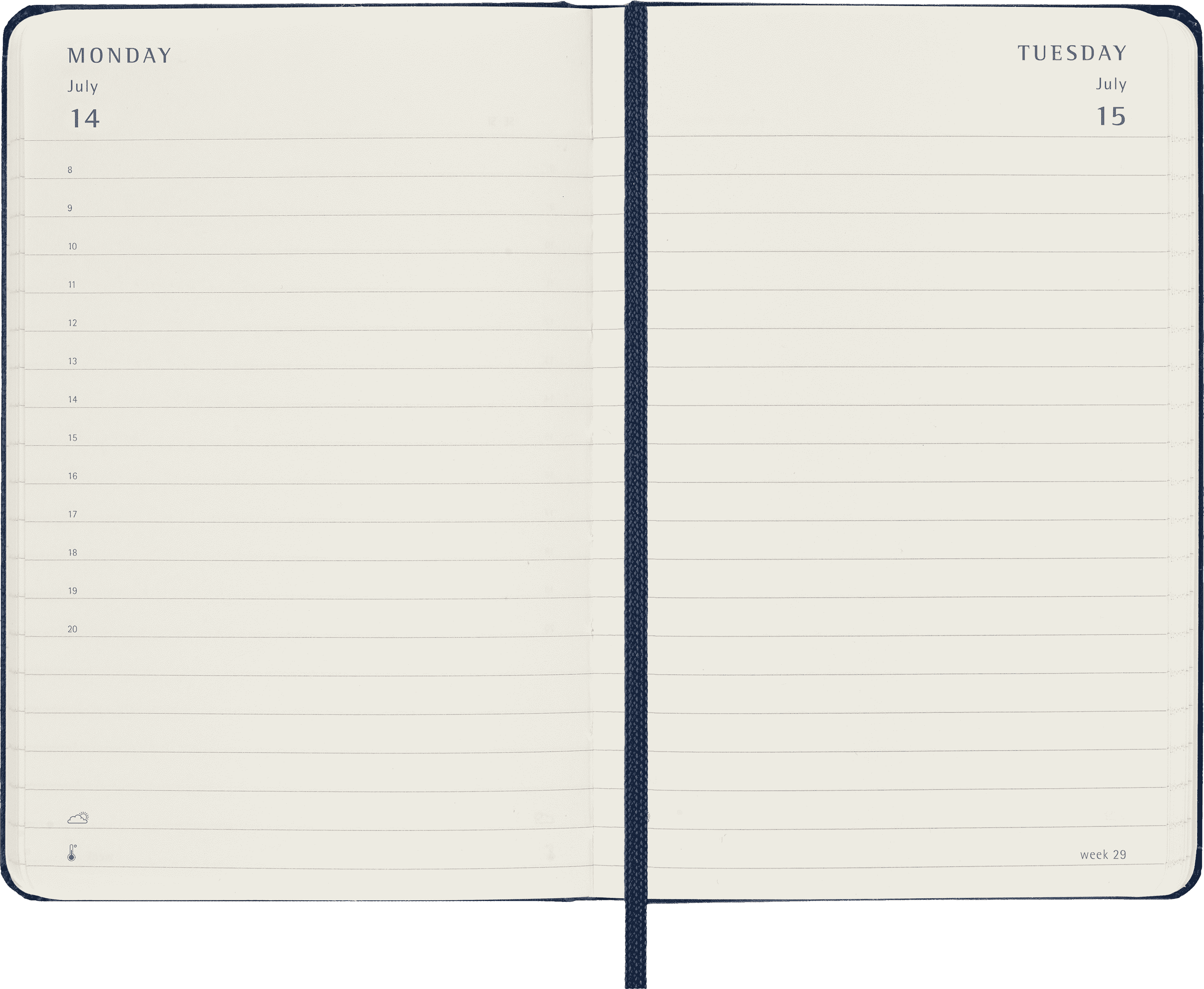 Classic Planner 2025 Pocket Daily, hard cover, 12 months