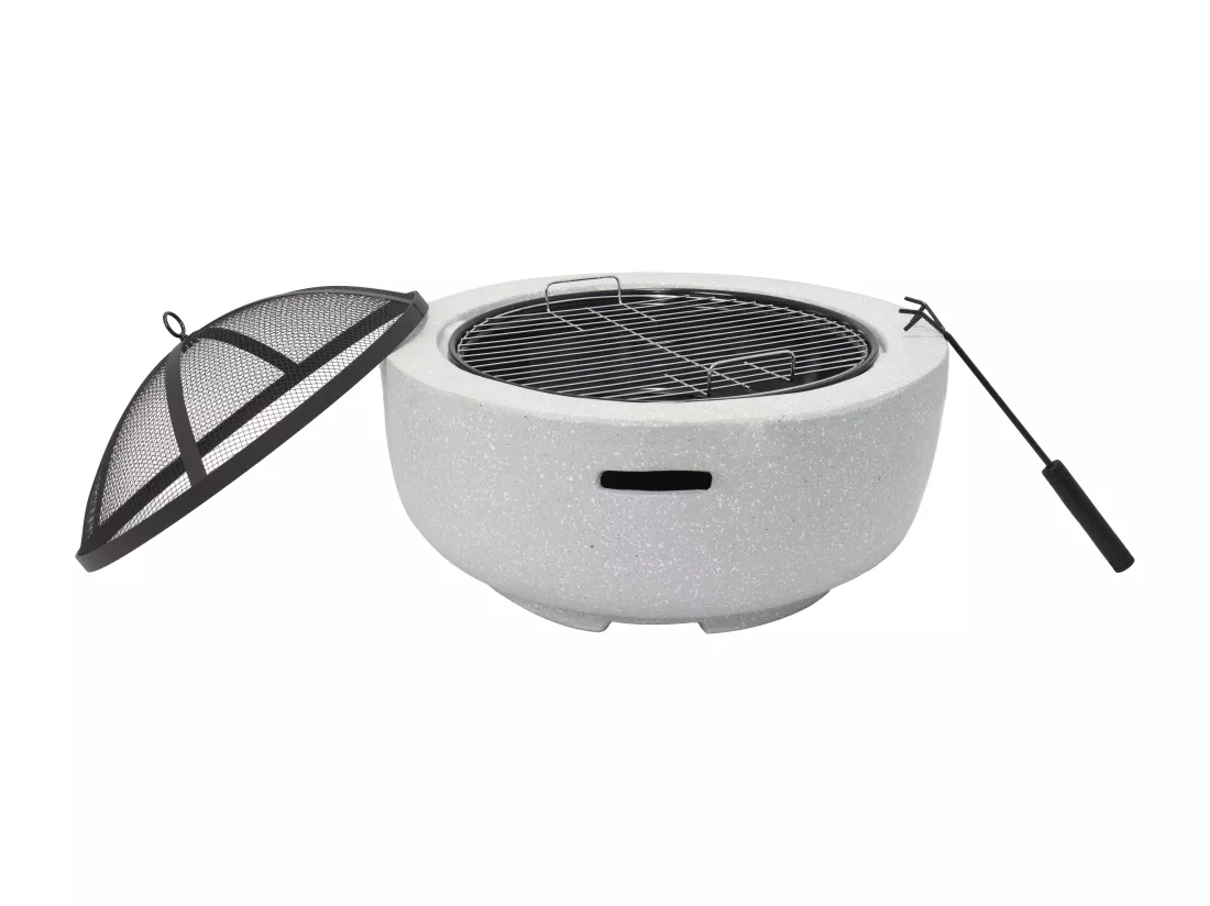 Brasero grill en MGO - L60.5 x l60.5 x H42.5 cm - GARMONA