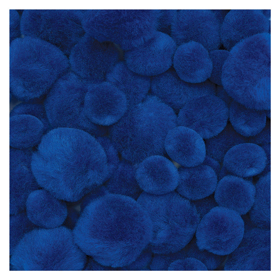 Colorations - Pom Pomps Blauw, 100st.