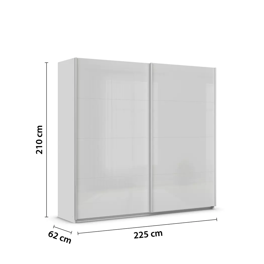 Schwebetürenschrank Quadra 226 x 210 cm