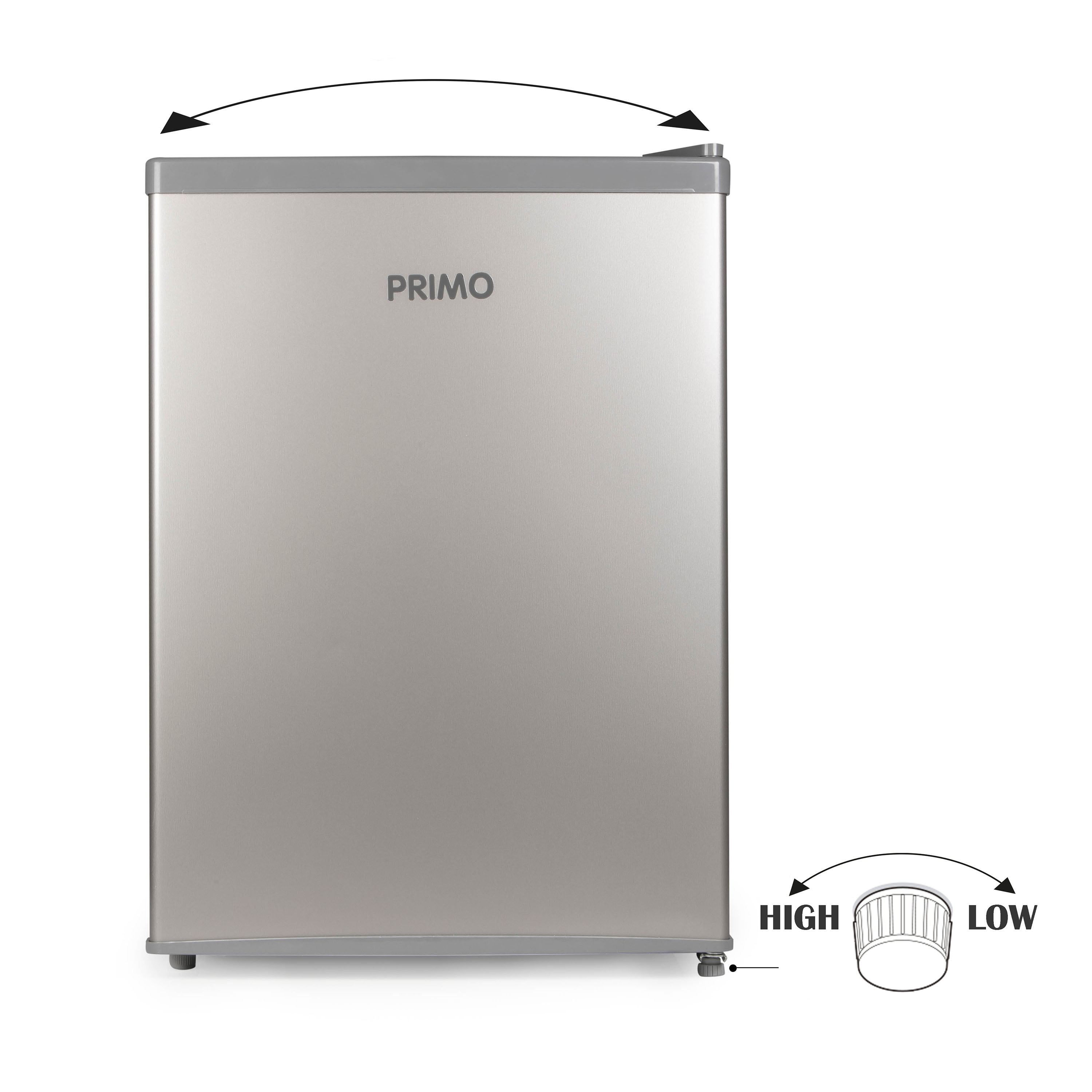 Primo PR154FR 66 liter koelkast - Silver
