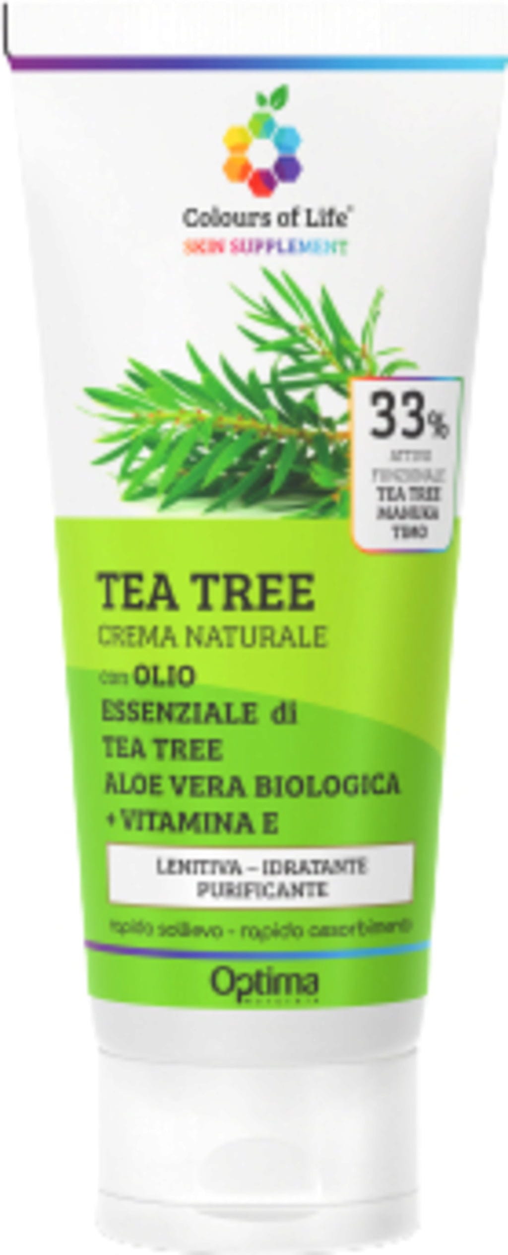 Optima Naturals  Colours of Life Teebaumöl Creme 33 %, 100 ml