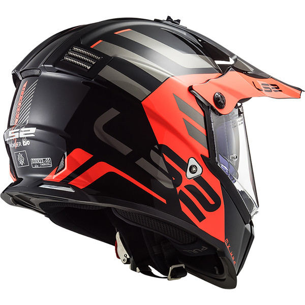 LS2 - Casque MX436 Pioneer Evo Adventurer Noir Mat / Orange