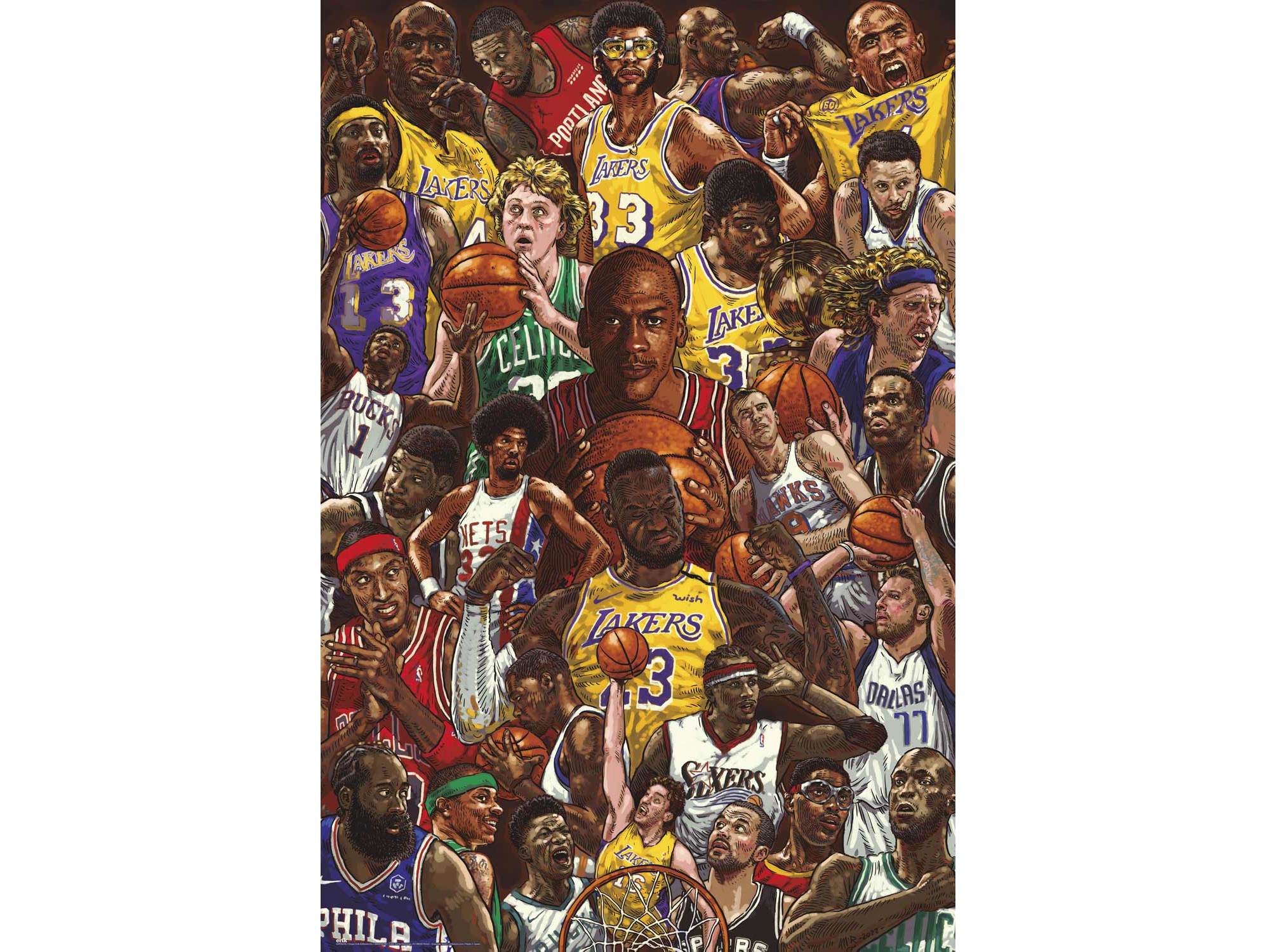 POSTER BASKETBALL SUPERSTARS