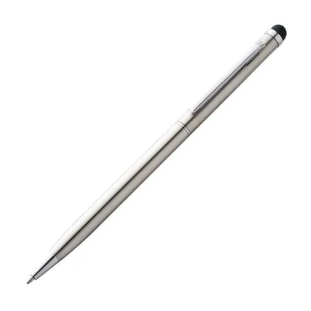 Macma Edelstahl Touchpen Kugelschreiber, grau/silbergrau