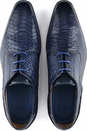 Giorgio Anaconda Leren Schoen Donkerblauw HE83202CAMP01 F38 D.Indigo kopen