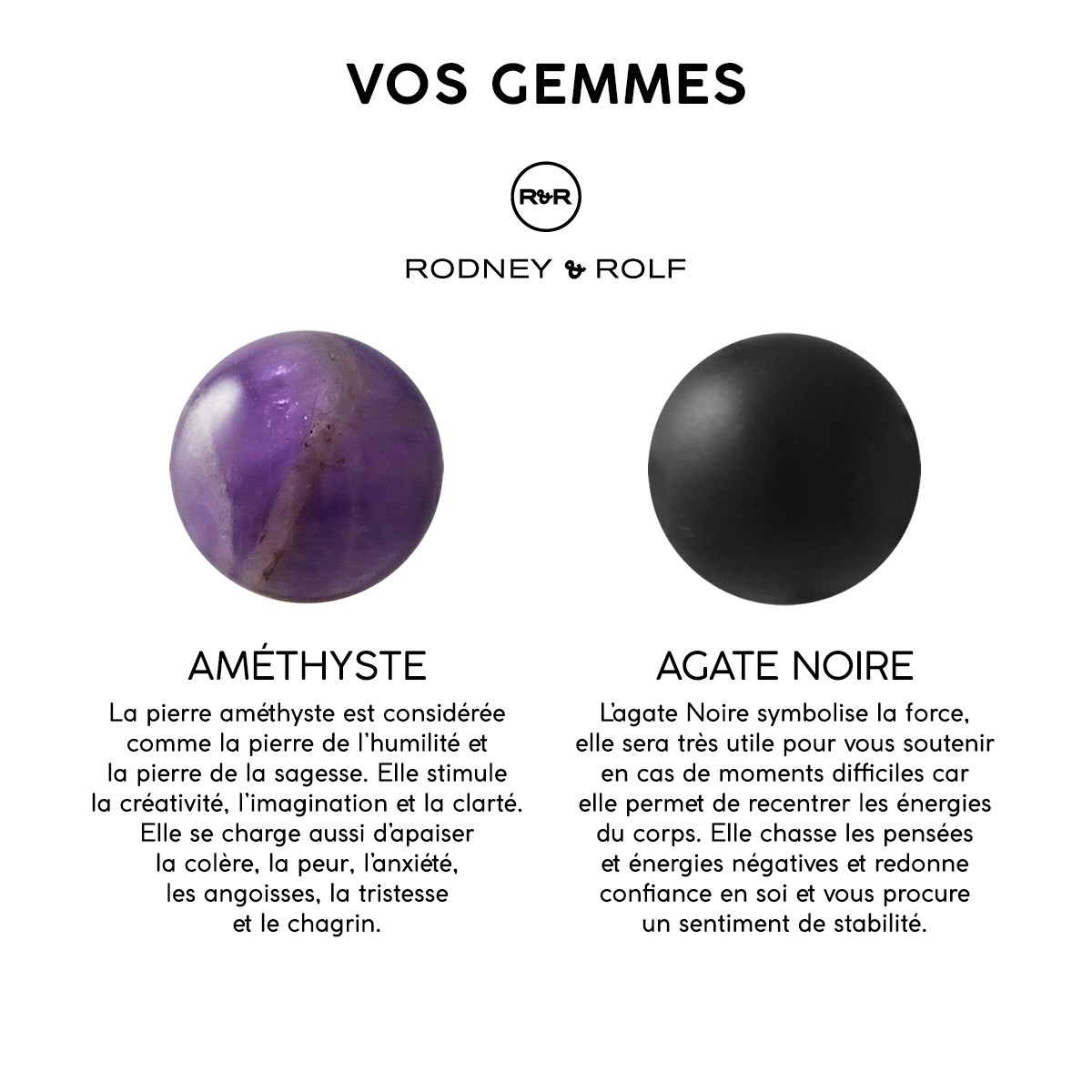 Bracelet Triple Rang SHAMAN, Améthyste, Agate Noire Matte , Argent 925