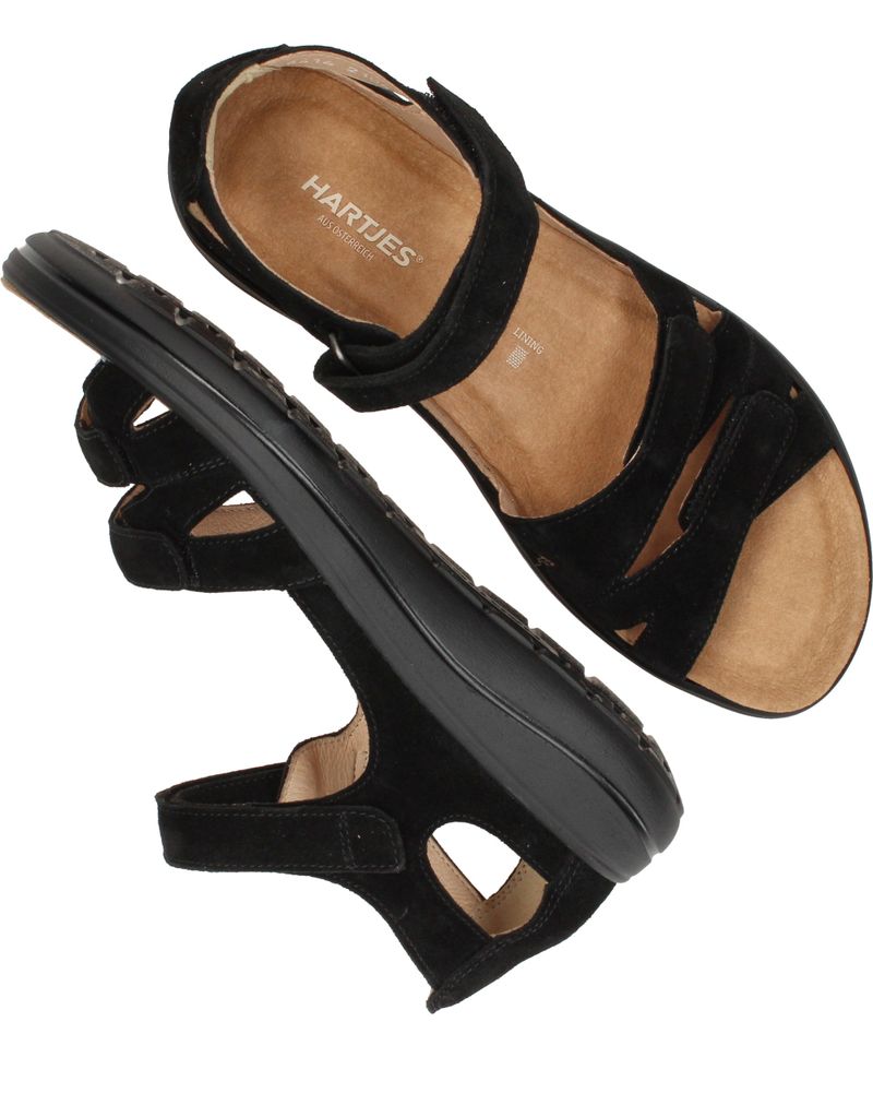Hartjes Sandalen Zwart Dames