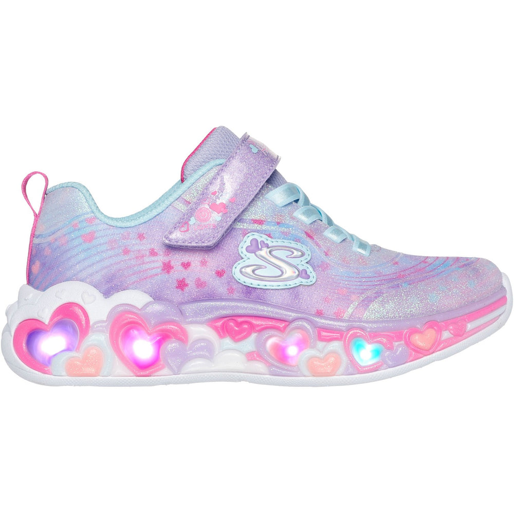 Køb Skechers Purple Eternal Heart Lights