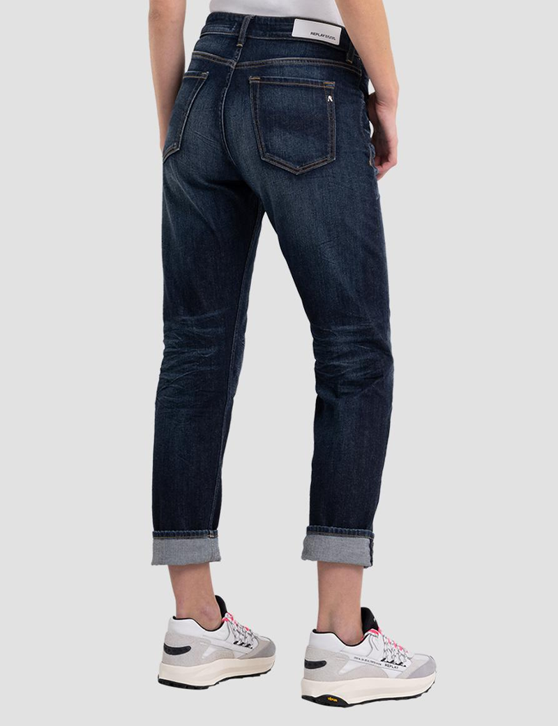 REPLAY JEAN FEMME MARTY BOYFIT BLEU FONCÉ