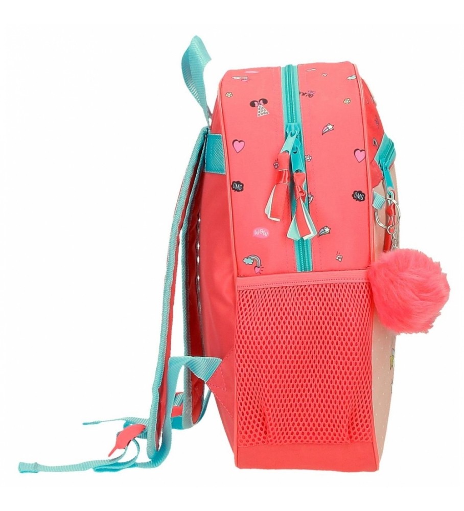 Mochila Joumma Minnie Lovin Life 33cm Adaptável rosa