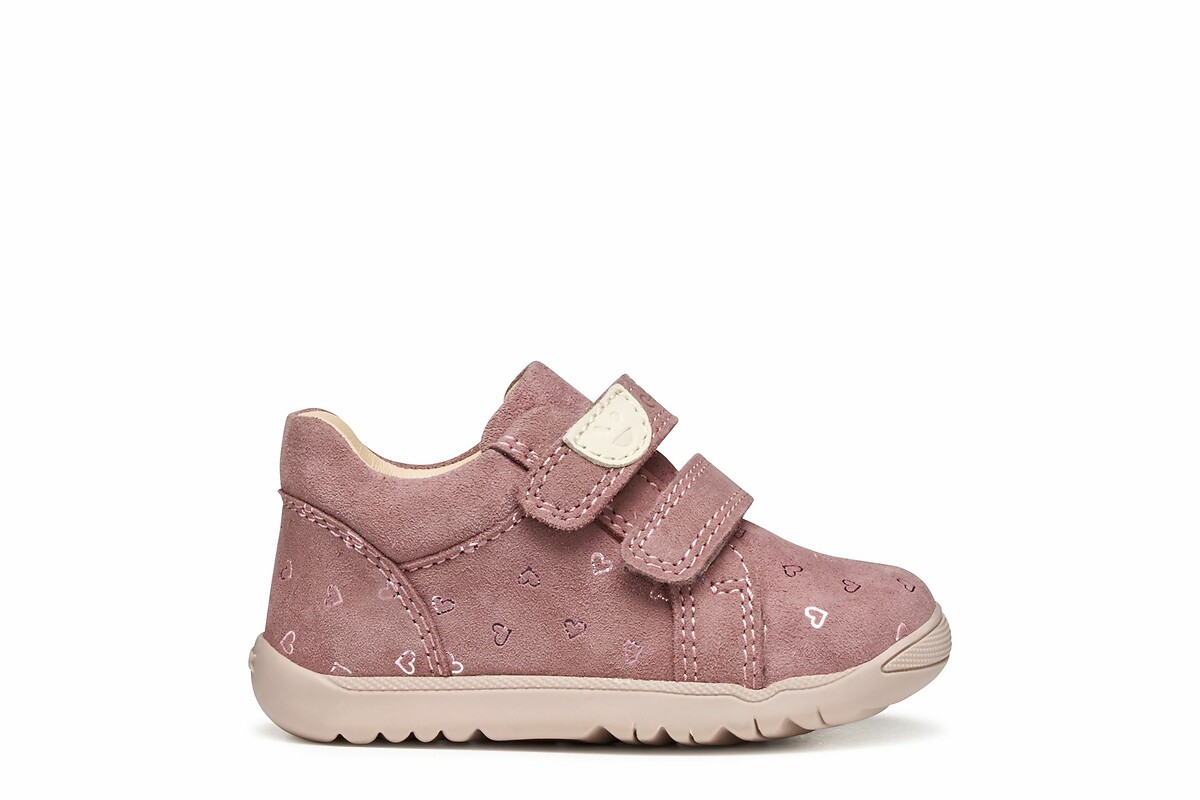 GEOX<br>Tênis de couro com velcro, primeiros passos, Macchia